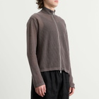 MKI Men's Linen Loose Knit Track Jacket in Espresso