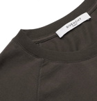 Givenchy - Logo-Embroidered Cotton-Jersey T-Shirt - Charcoal