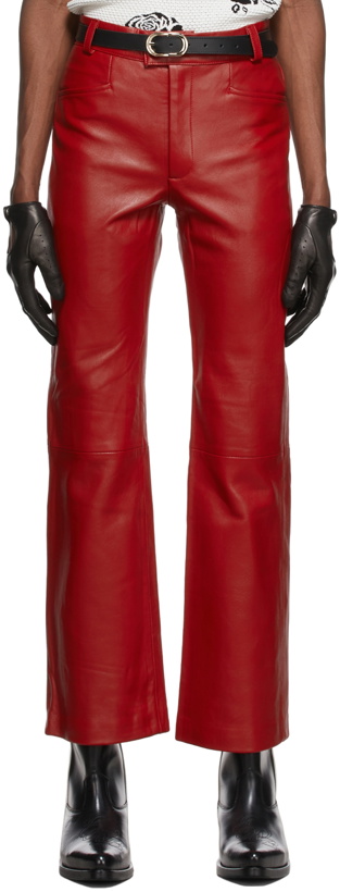 Photo: Ernest W. Baker Red Leather Pants