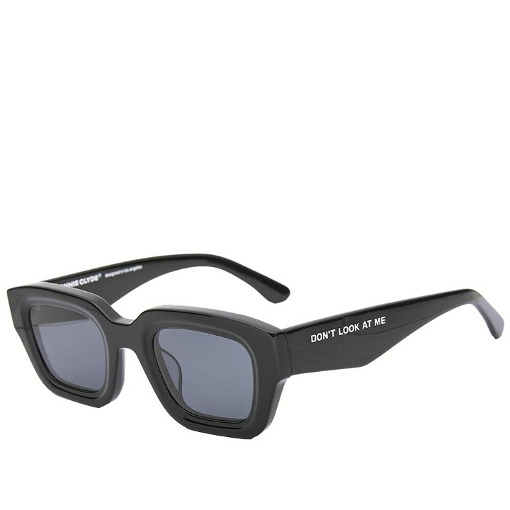 Photo: Bonnie Clyde Karate Sunglasses in Black/Black