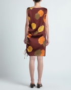 Manila Grace Womens Mini dress in Brown