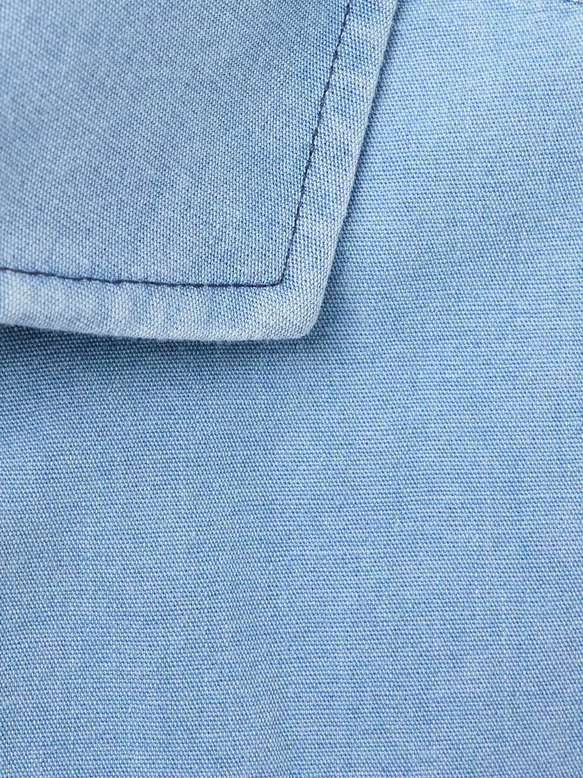 Favourbrook - Burlington Cutaway-Collar Indigo-Dyed Cotton-Chambray Shirt - Blue
