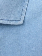 Favourbrook - Burlington Cutaway-Collar Indigo-Dyed Cotton-Chambray Shirt - Blue