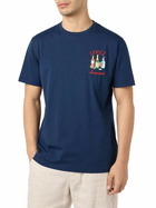 MC2 Saint Barth Man Cotton T-shirt With Spritz Obsessed Embroidery
