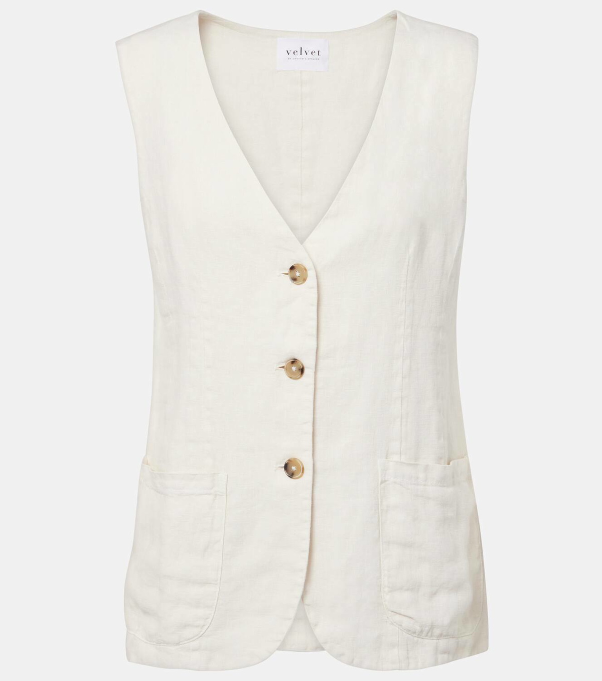 Velvet Acie linen vest