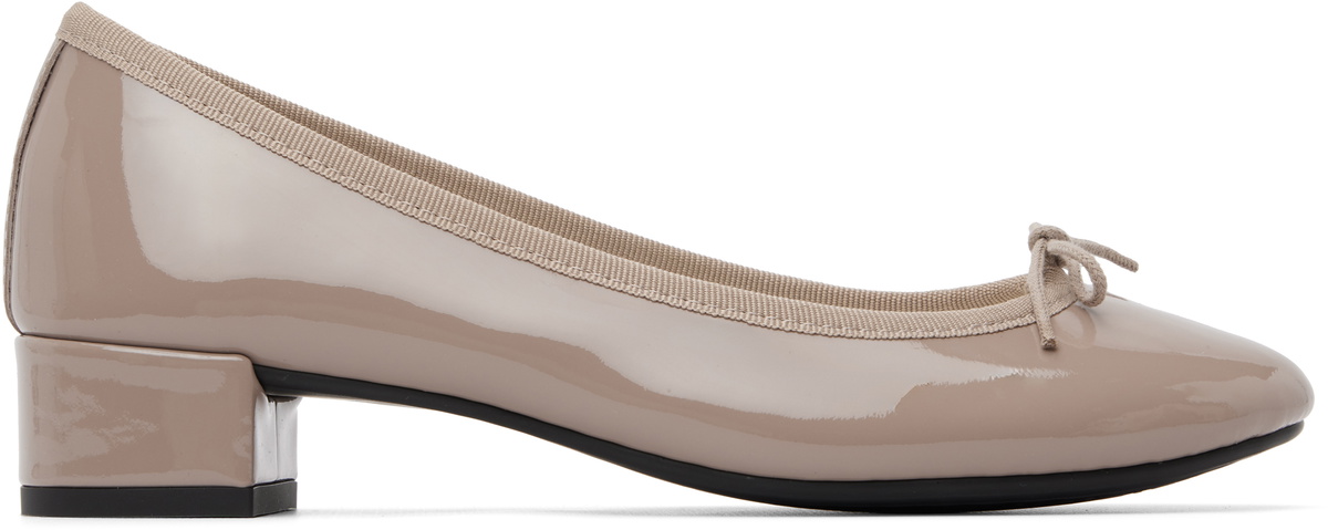 Repetto Taupe Camille Rubber-Sole Heels