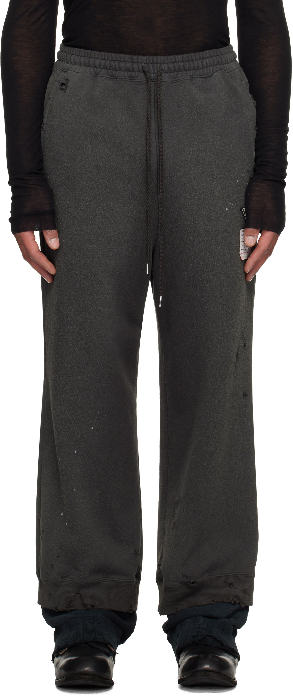 Maison MIHARA YASUHIRO Black Layered Sweatpants
