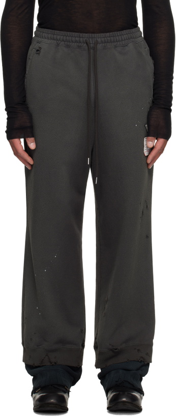 Photo: Maison MIHARA YASUHIRO Black Layered Sweatpants