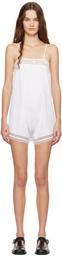 Bode White Tennis Lace Teddy Minidress