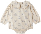 Wynken Baby Off-White Cresta Romper