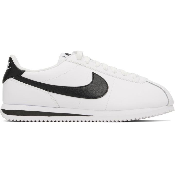 Photo: Nike White Cortez Leather Sneakers