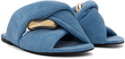 JW Anderson Blue Chain Twist Slides