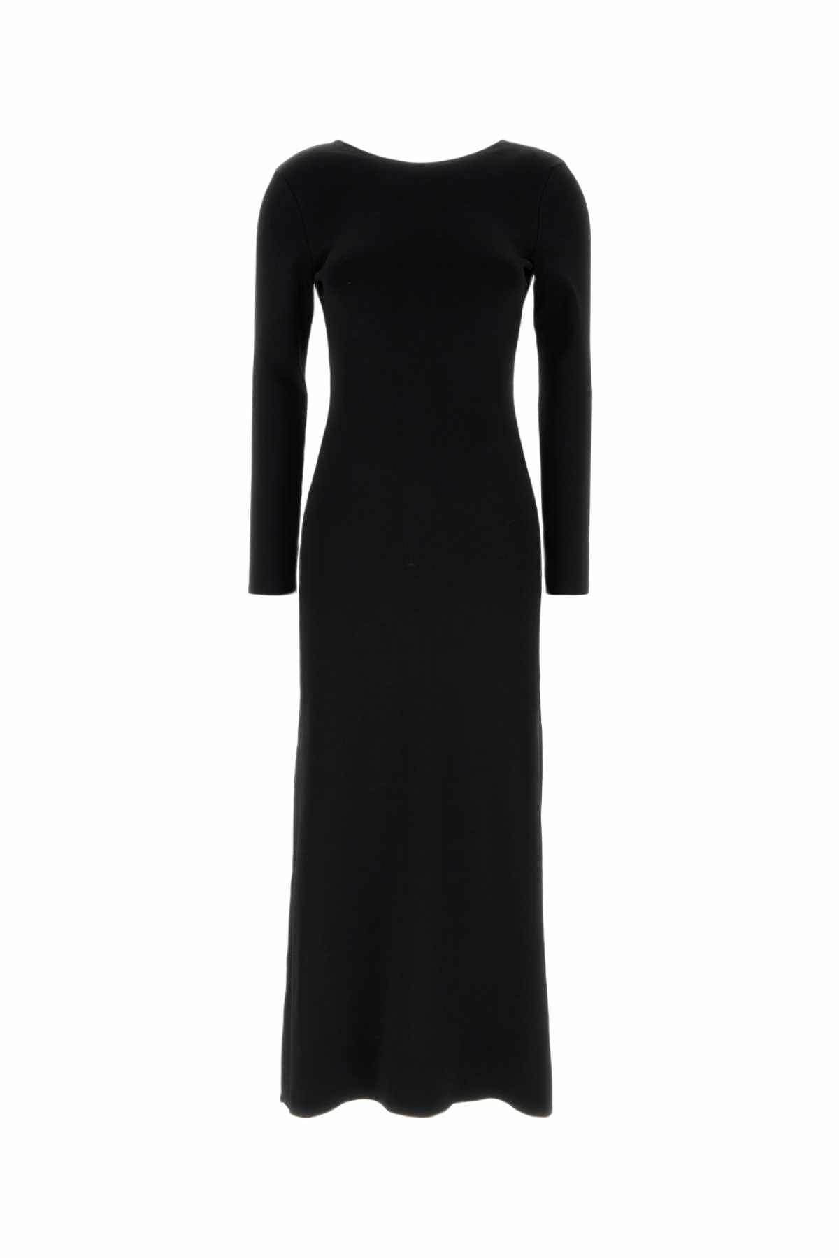 ワンピース BOTTEGA VENETA Black viscose blend dress (773543V3O30 1000) Bottega Veneta Viscose Midi Dress 773543.V3O30-1000 BLACK