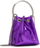 Jimmy Choo Purple Bon Bon Bucket Bag