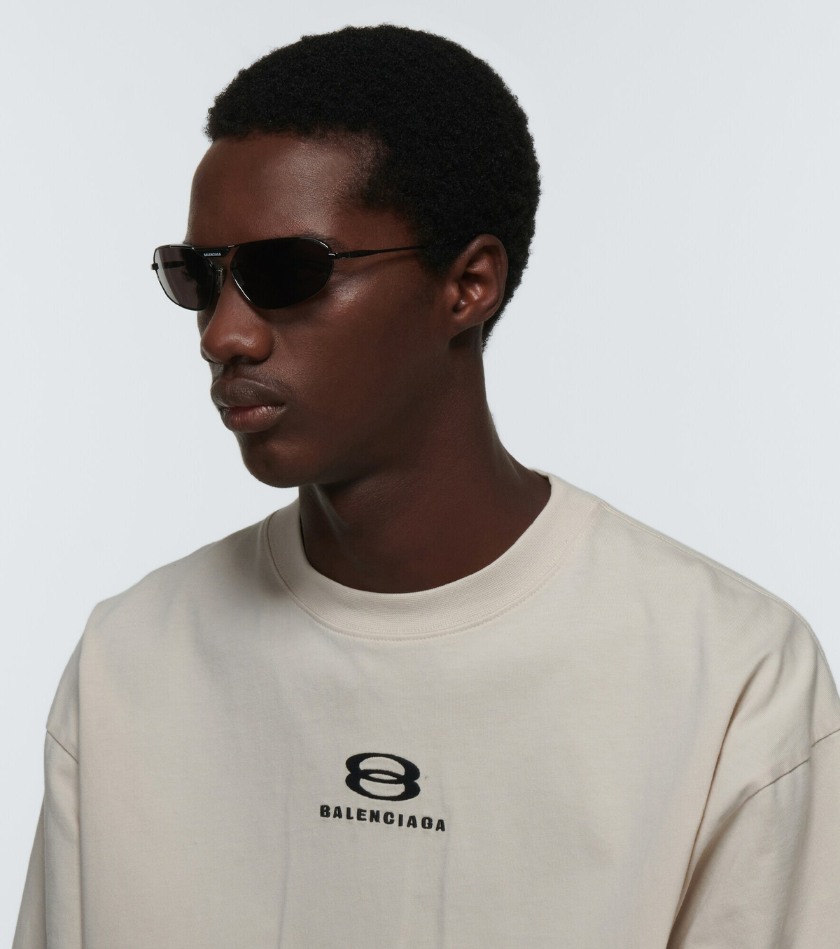 Balenciaga - Oval metal sunglasses Balenciaga