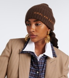 Ruslan Baginskiy Logo ribbed-knit cashmere beanie