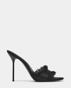 Steve Madden Davina-L Heels in Black Satin