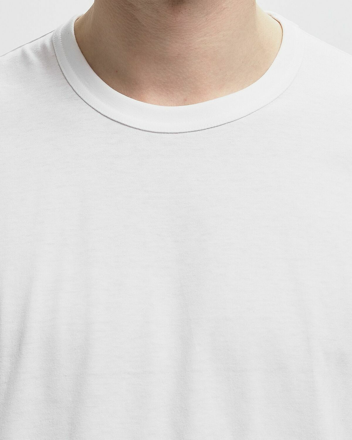 Comme des Garçons Play TEE LOGO PRINT KNIT White Mens Shortsleefe
