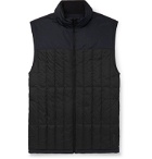 Theory - Arne Reversible Colour-Block Quilted Shell Down Gilet - Black