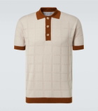 King & Tuckfield Checked wool polo shirt