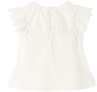 Chloé Baby Off-White Cotton Blouse