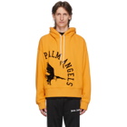 Palm Angels Yellow College Eagle Hoodie