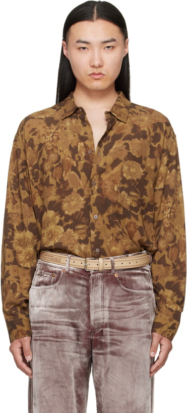 Photo: Magliano Brown Dried Flowers Long Sleeve Shirt