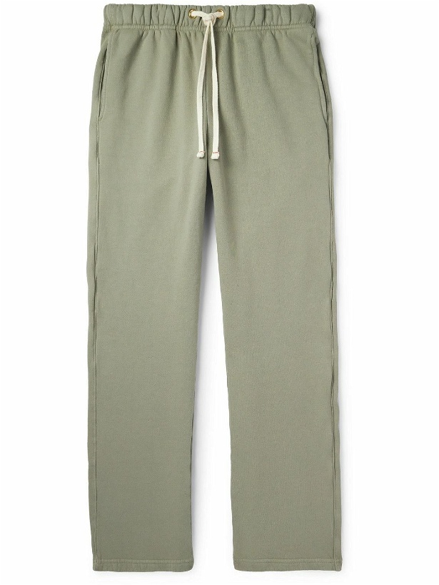 Photo: Les Tien - Straight-Leg Garment-Dyed Cotton-Jersey Sweatpants - Green