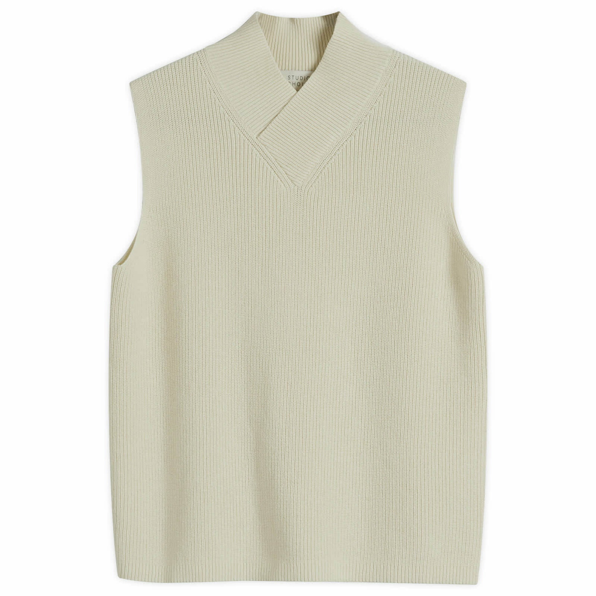 Studio Nicholson Women's Knitted Vest in Parchment