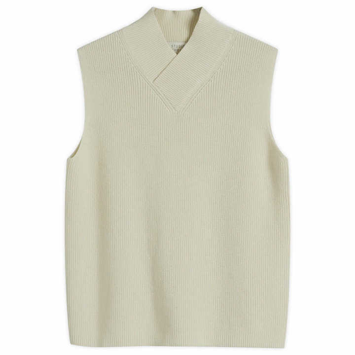 Photo: Studio Nicholson Women's Knitted Vest in Parchment