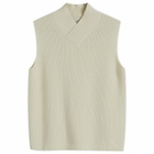 Studio Nicholson Women's Knitted Vest in Parchment