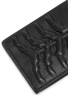 Alexander Mcqueen Embossed Leather Card Holder - Black - One Size