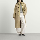DUNST Women's Refined Mac Coat in Beige