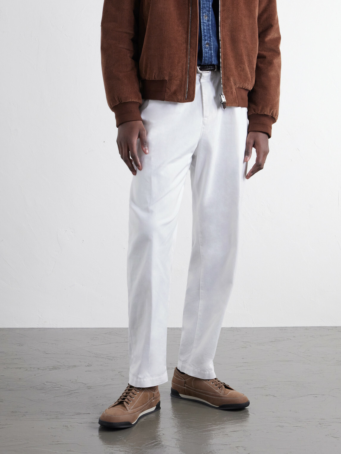 John Lobb - Court Panelled Nubuck Sneakers - Brown