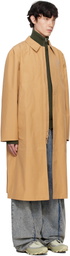 MM6 Maison Margiela Tan Salomon Edition Outerwear Trench Coat