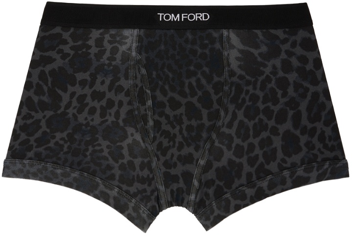 Photo: TOM FORD Gray Leopard Boxer Briefs