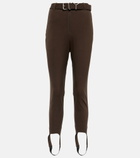 Y/Project - Belted high-rise stirrup pants