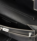 Saint Laurent - Manhattan metallic leather shoulder bag