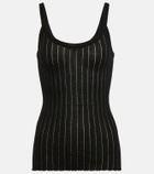 Petar Petrov Taro ribbed-knit silk tank top