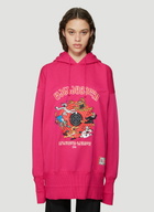 Vetements Oversized Cartoon Embroidered Hooded Sweatshirt