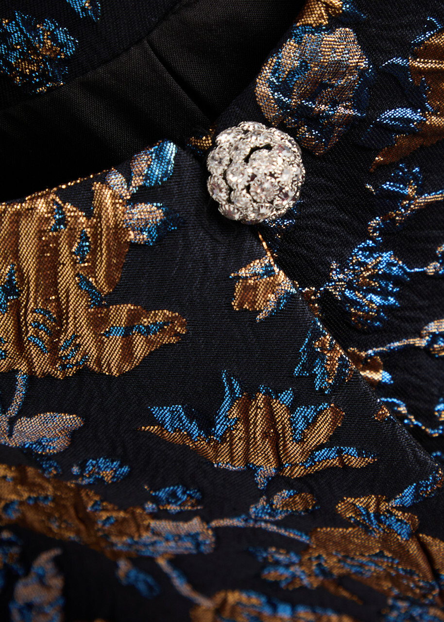 Borgo DE Nor Merryn Floral Brocade Cape Multicoloured