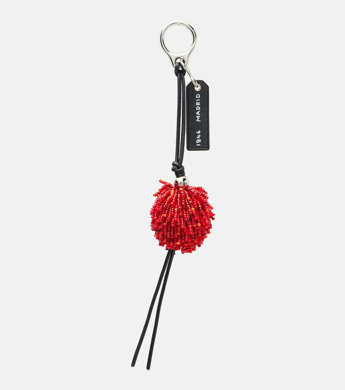 Loewe Lion beaded crochet bag charm