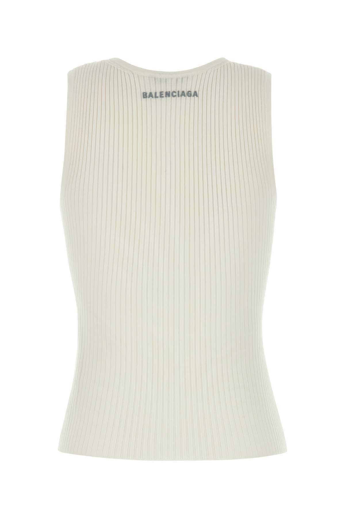 Balenciaga Women Black Cotton Blend Top main image 1