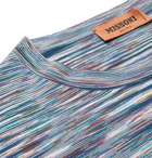 Missoni - Space-Dyed Cotton-Jersey T-Shirt - Blue