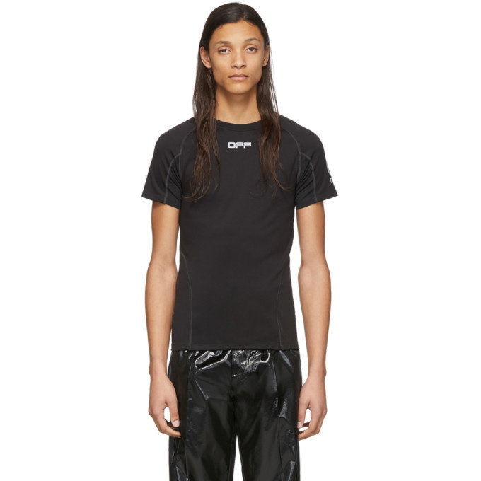 Photo: Off-White Black and Silver Running T-Shirt