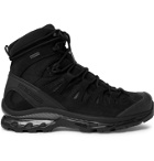 Salomon - Quest 4D GTX Advanced Rubber-Trimmed Suede and GORE-TEX Hiking Boots - Black