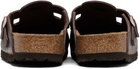 Birkenstock Brown Regular Boston Oiled Leather Slip-on Loafers
