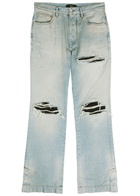 Amiri MX1 Ripped Straight-leg Jeans Indigo