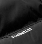 Vetements - Quilted Shell Jacket - Black