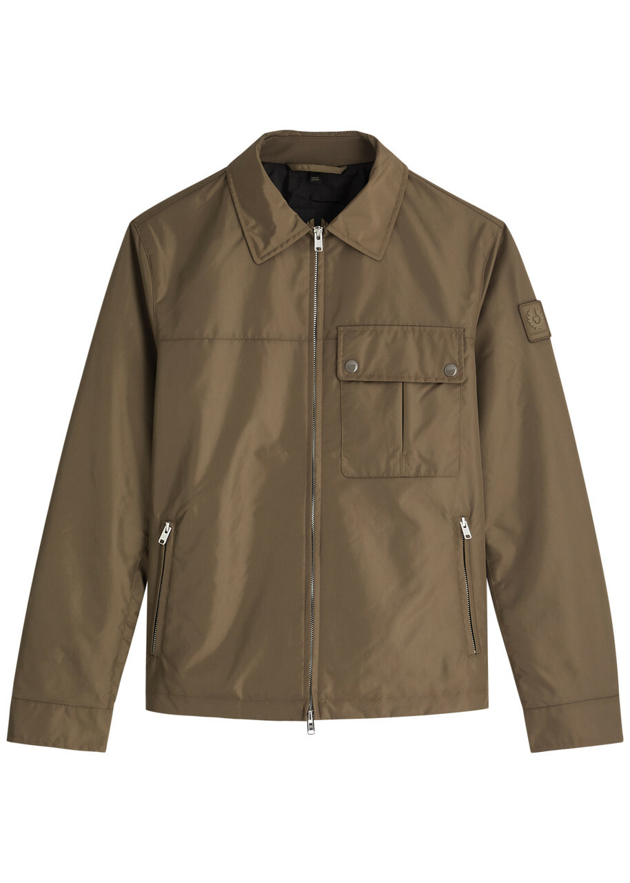 Belstaff Drill Nylon Overshirt Brown Belstaff